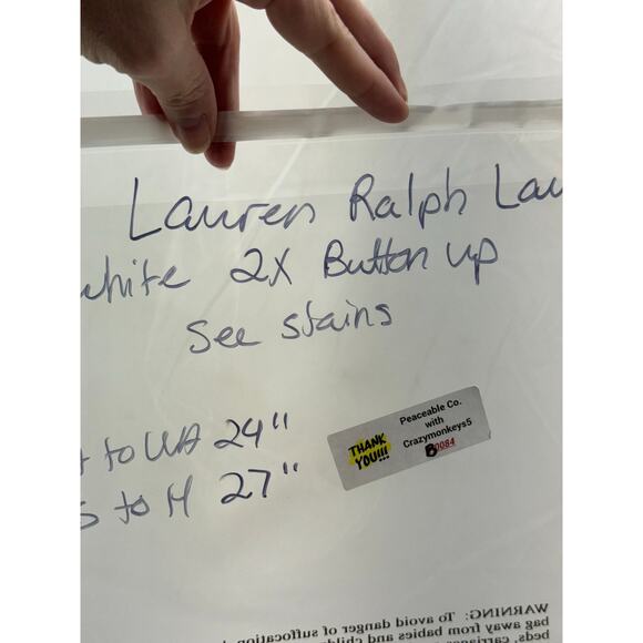 Loren 2X women’s cream Vintage button up top - Picture 12 of 12